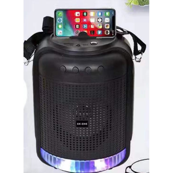 Portable Wireless Bluetooth Karaoke Speaker with FREE MICROPHONE USB TF ...