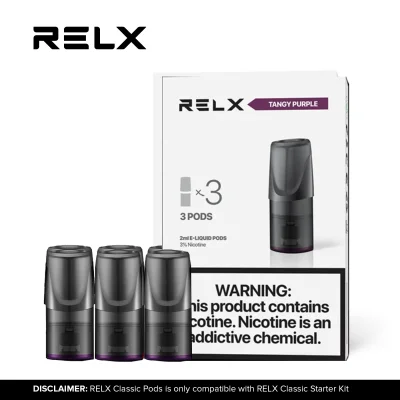Relx 3 in 1 Relx Pods TANGY PURPLE For Classic Device (Vape Juice)