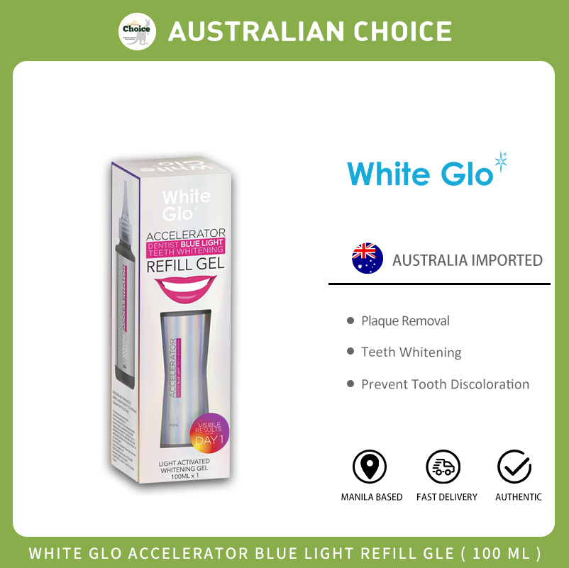 White Glo Accelerator Teeth Whitening Refill Gel 100mL Australia