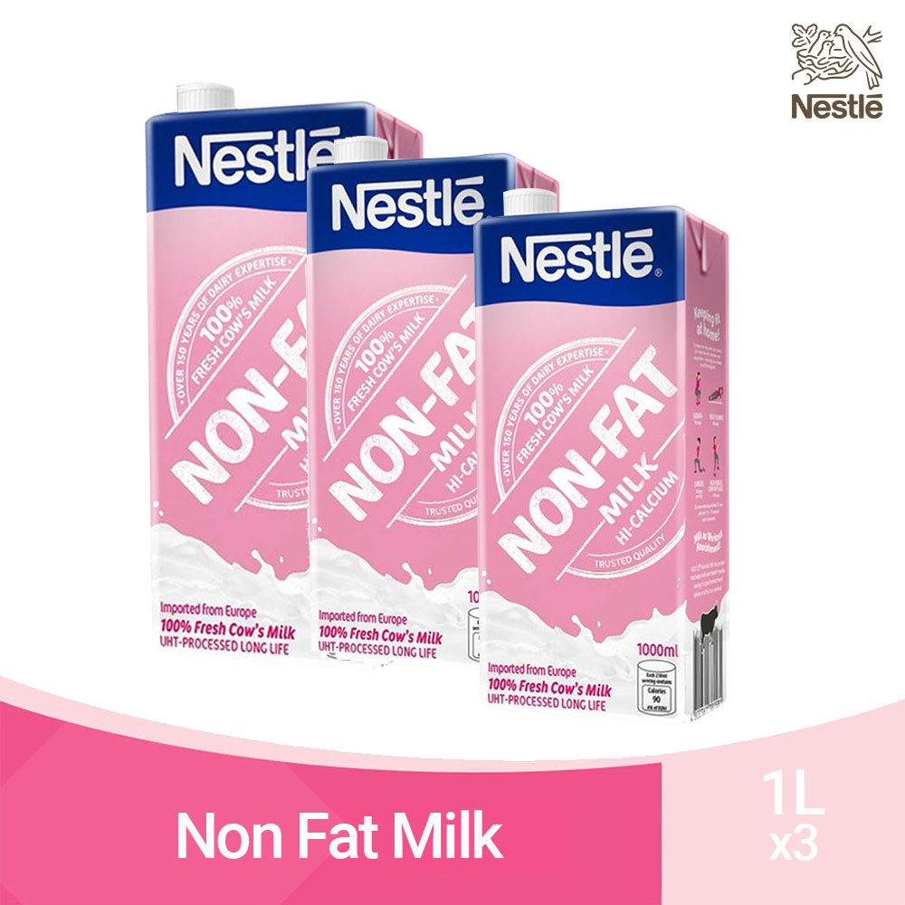 NESTLÉ Non Fat Milk 1L HiCalcium Pack of 3 Lazada PH