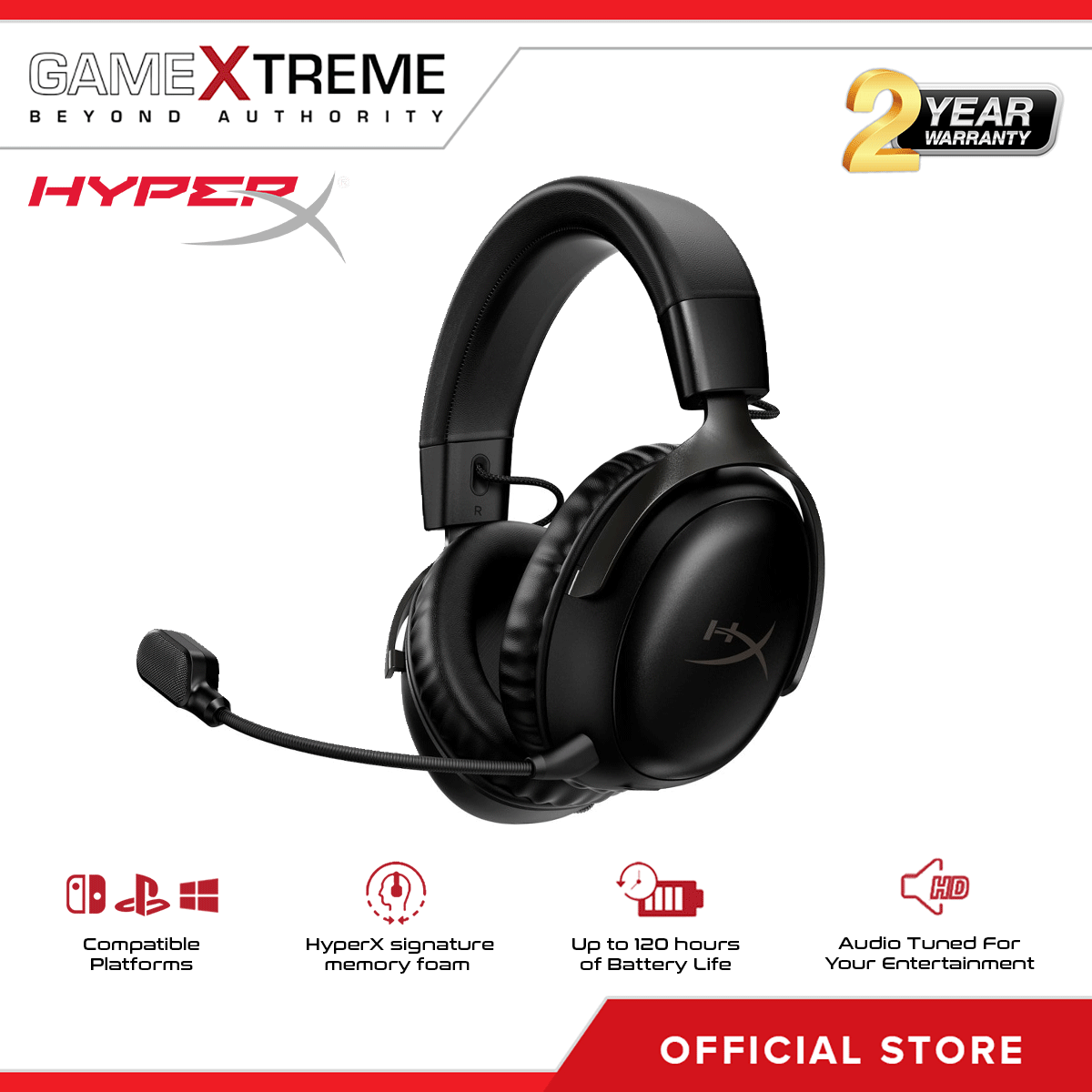 HyperX Cloud III Wireless Gaming Headset 77Z45AA Black Lazada PH