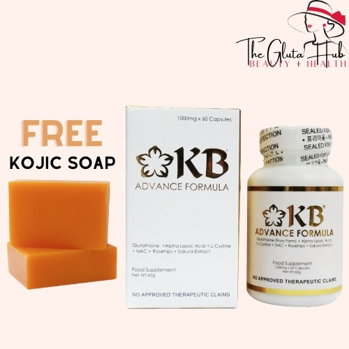 KB Advance Formula Glutathione 1000mg 60 Caps + Alpha Lipoic Acid + L-Cystine + NAC + Rosehips