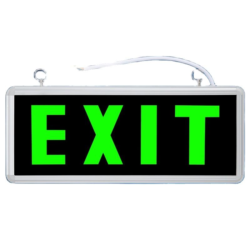 LED Lights Emergency Exit Signs Office Building Restaurant Shop Store ...