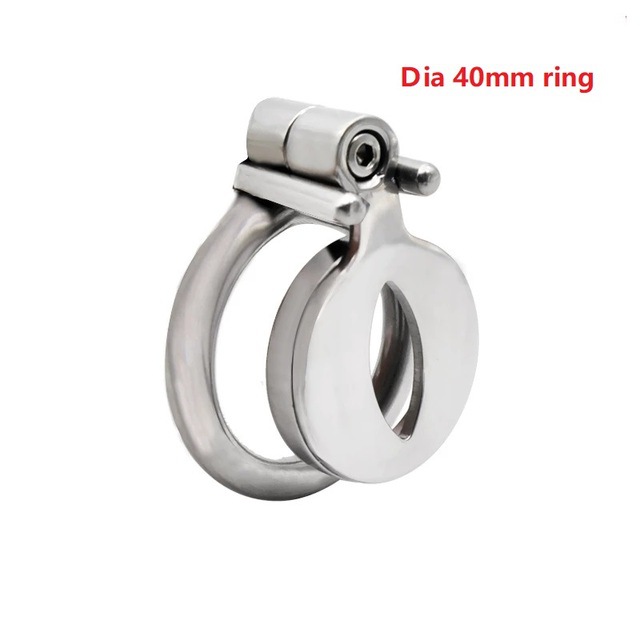 Stainless Steel Male Bird Cage Chastity Lock Youth Abstinence Ring