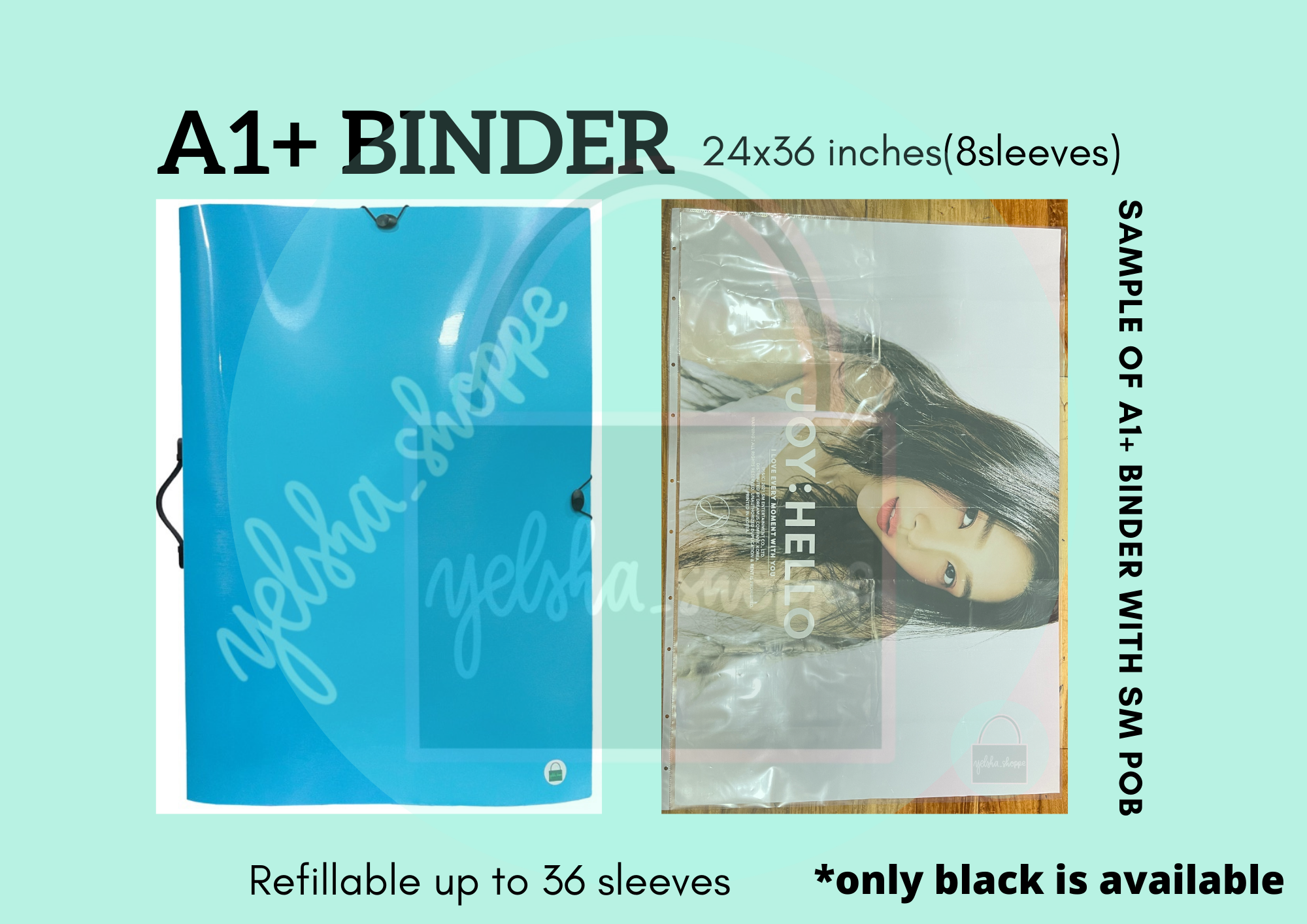 A1 Poster Binder / SM Poster Binder / A1+ Poster Binder / Kpop Poster Binder  / Kpop poster file / folder
