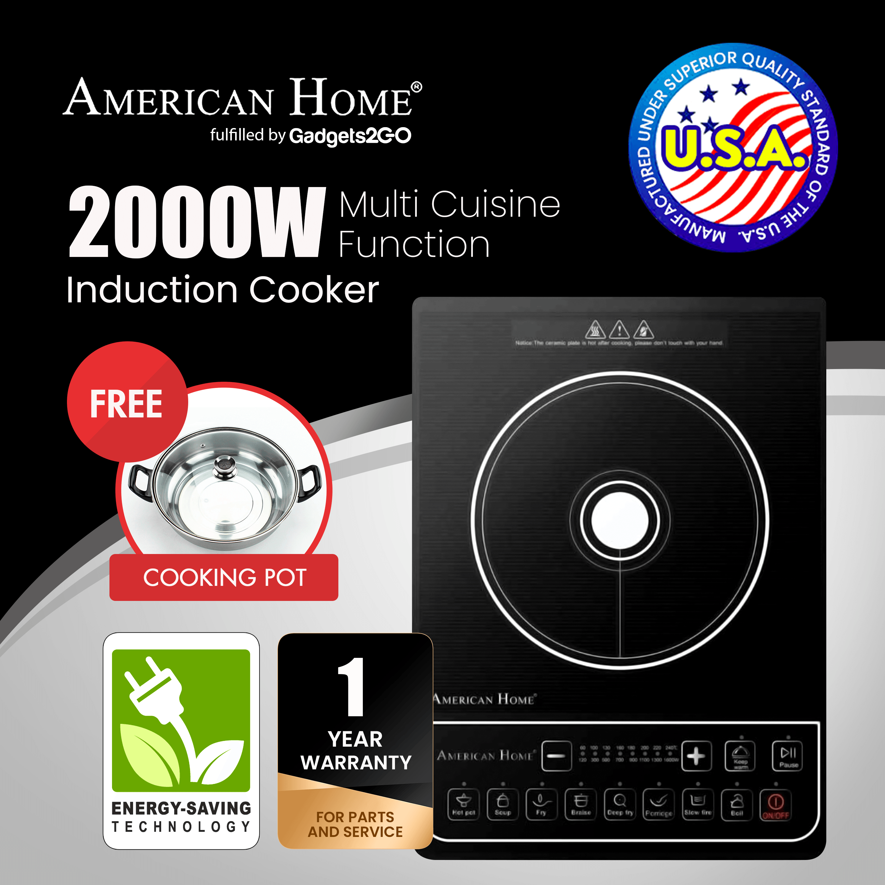 induction cooker american home price