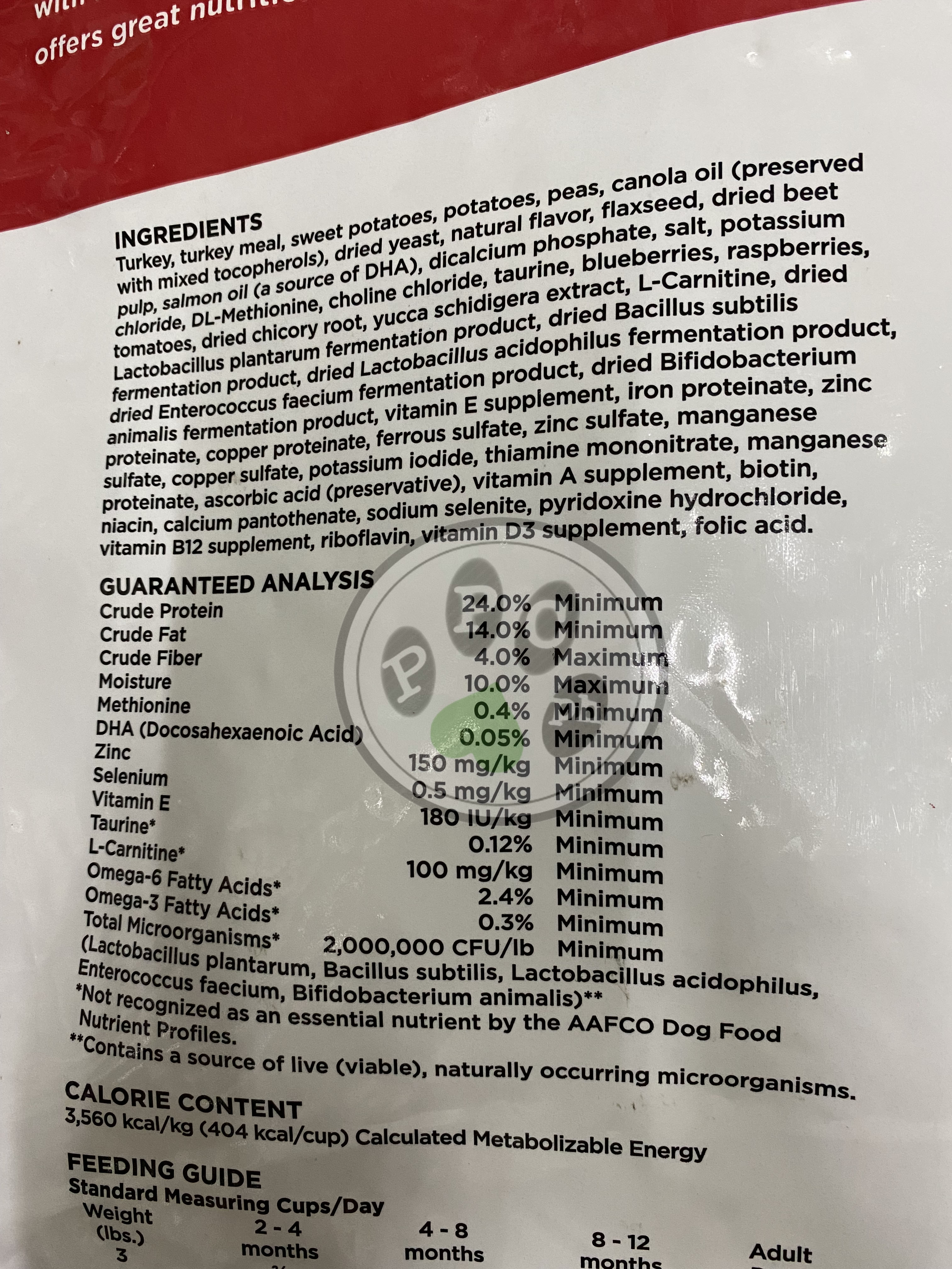 Kirkland Signature Nature's Domain Turkey Meal and Sweet Potato