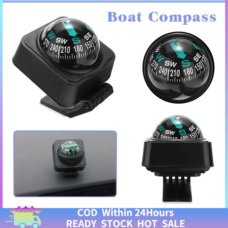 Compass Ball,Truck Car Compass Adjustable Dash Mount Compass Navigation Hiking Direction Pointing Guide Ball Car Truck Outdoor 
