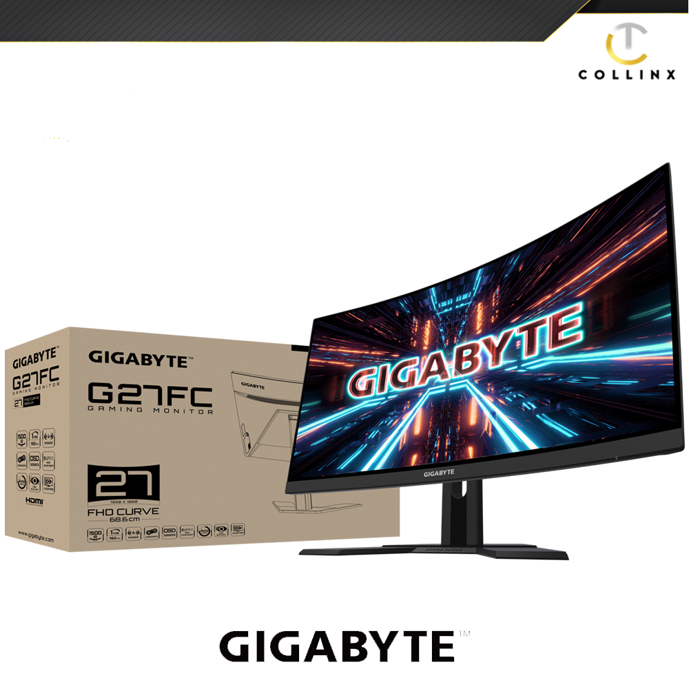 GPG27FCAAP GIGABYTE 27" 165HZ 1080P 1500R CURVED VA FREESYNC/GSYNC