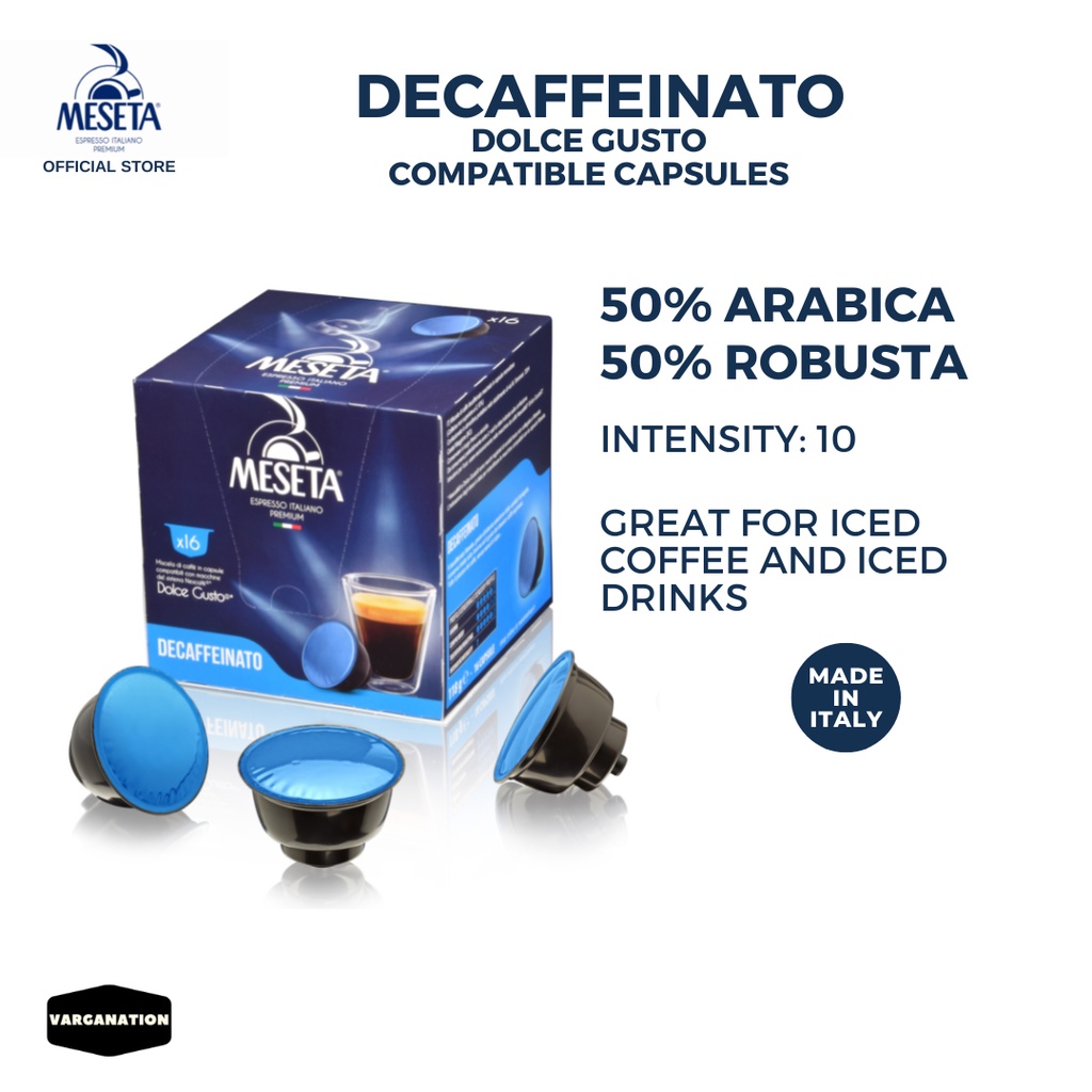 Dolce Gusto Capsule Meseta Coffee Decaf Compatible Pods Capsules Decaffeinated Lazada PH