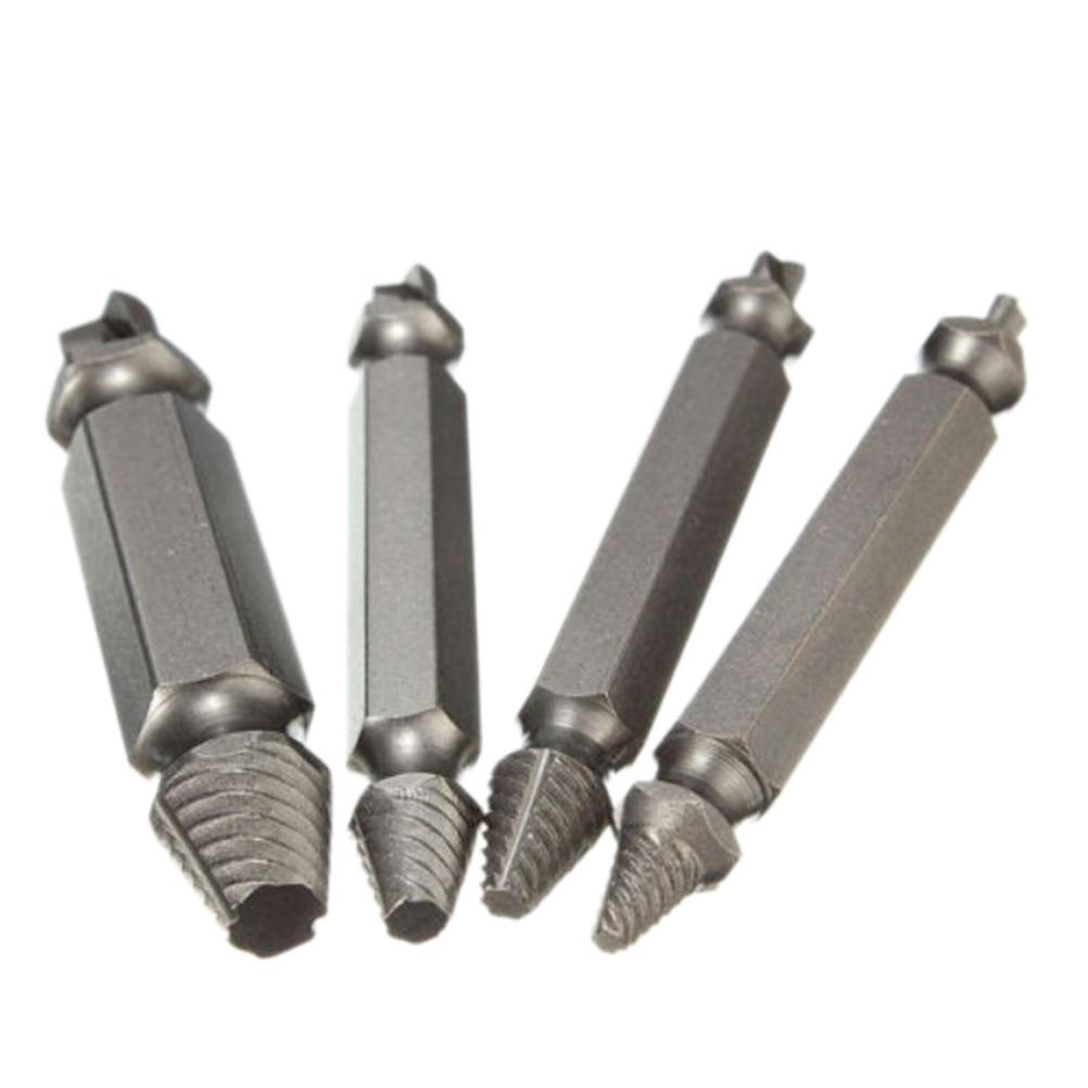 Ministar 4 Pieces Kit Double Side Damaged Screw Extractor Out Remover Bolt Stud Tool