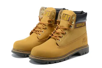 caterpillar yellow shoes