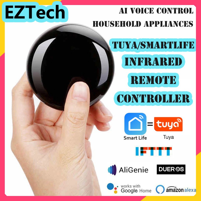 EZTECH TUYA/SmartLife Smart Infrared Remote Controller AI Voice Control