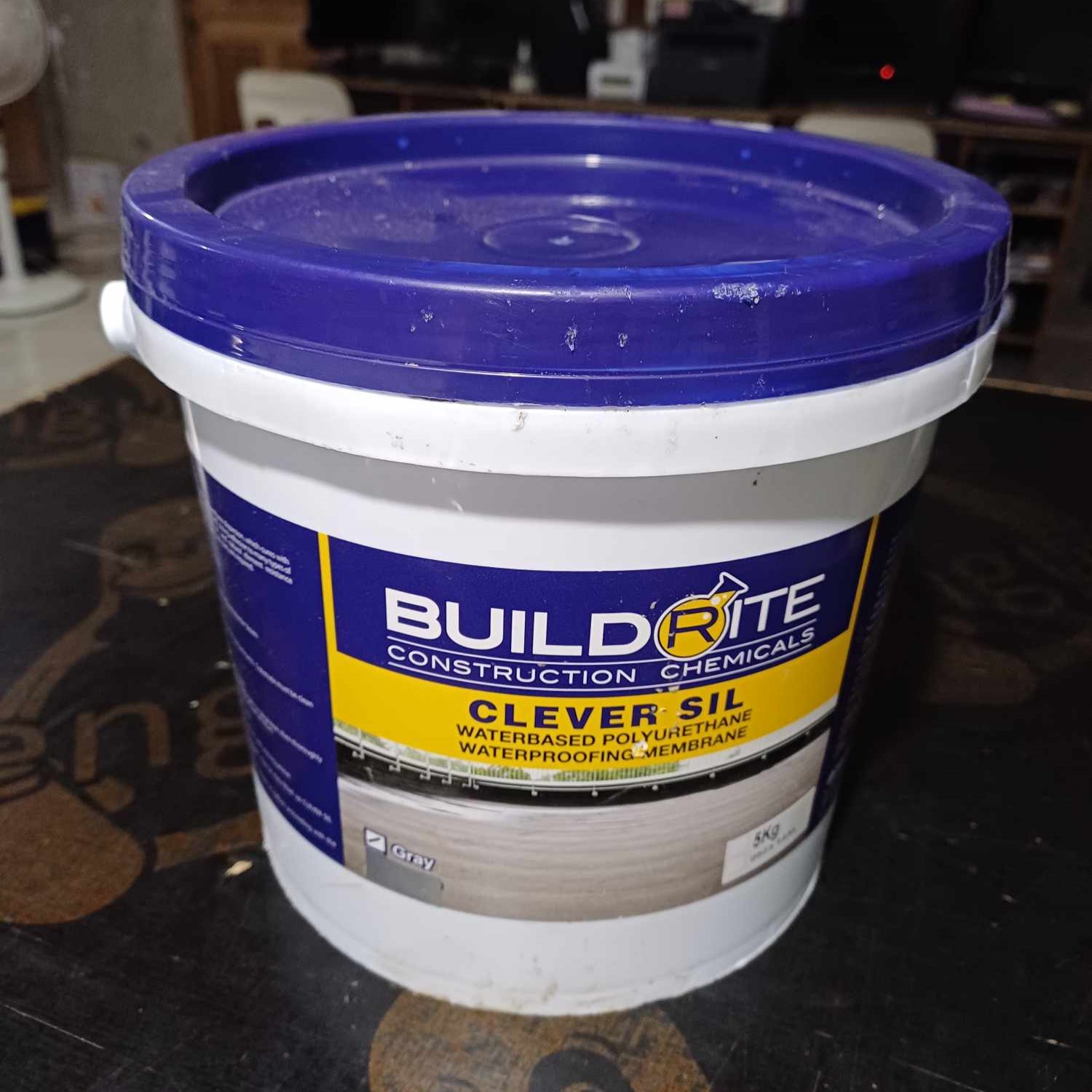 BUILDRITE CLEVER SIL GRAY (5kg) WATER-BASED POLYURETHANE MEMBRANE ...