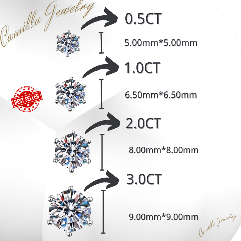 Camilla Jewelry 100 Pass Diamond Tester/Lucky Bamboo Diamond Ring For Women/Moissanite Diamonds