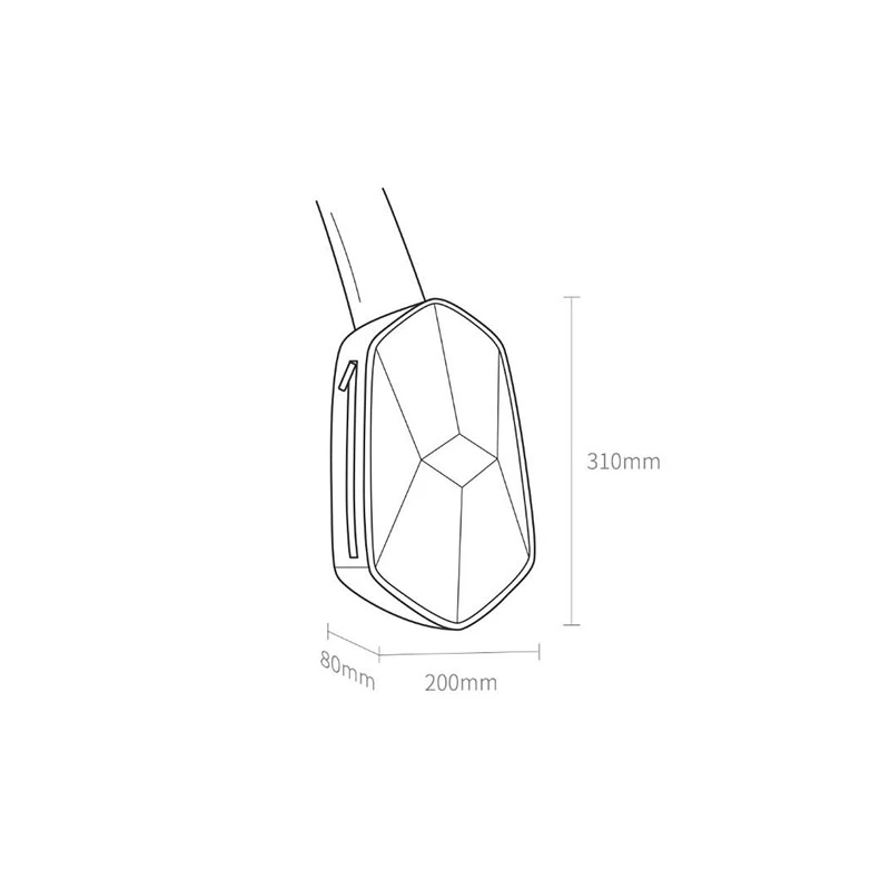 Xiaomi mijia beaborn polyhedron pu backpack hot sale