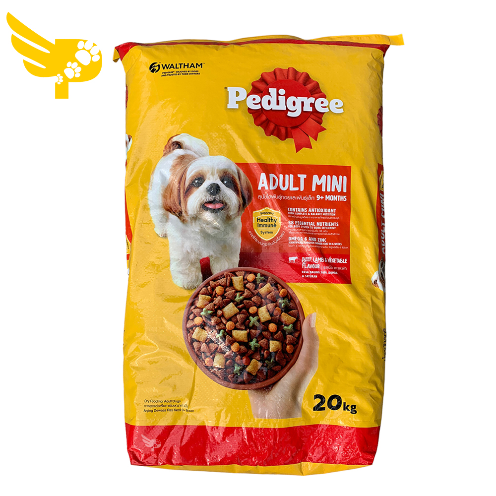 Pedigree meat and vegetables hot sale 20kg