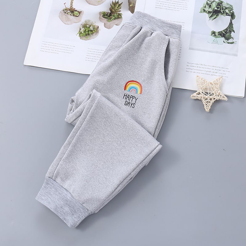 New Cute Jogger Pants for Kids Girls High Quality Pastel Color Design OOTD  Korean Style Sweatpants for Girls Fashion 3-10 years old