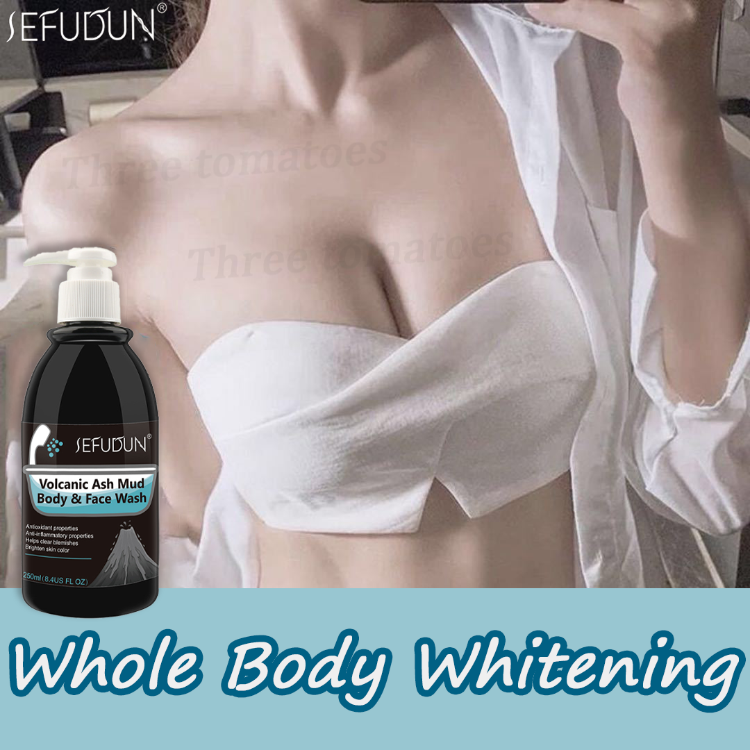 SEFUDUN Shower Gel Volcanic Mud Shower Gel 250ML Whitening Body Wash