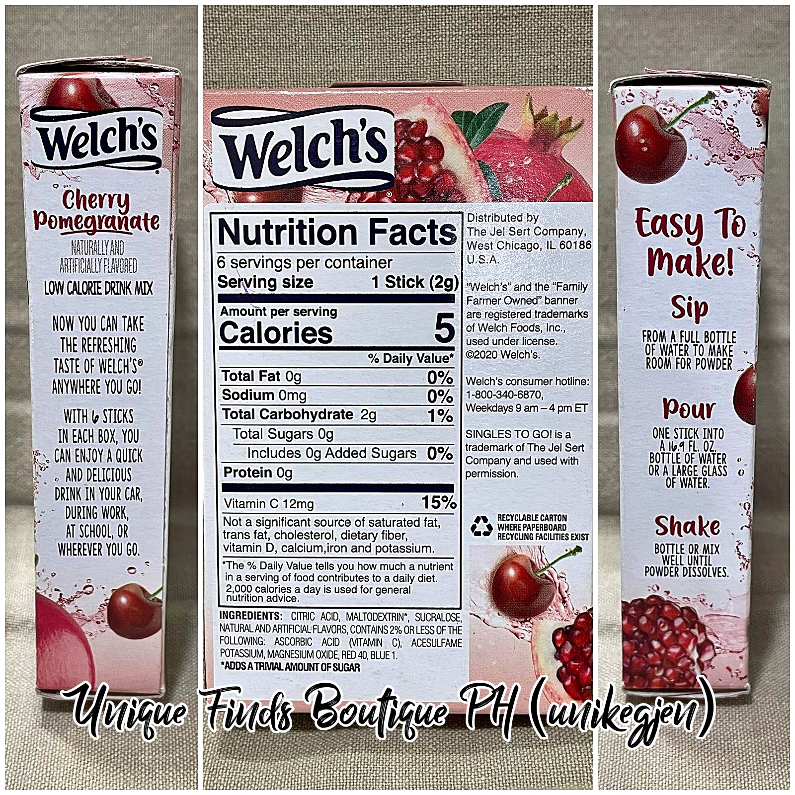 Jolly Rancher & Welch's Zero Sugar Drink Mix sugar free juice