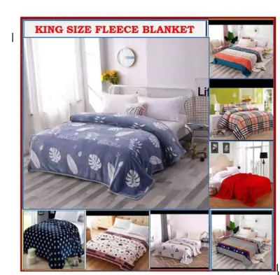 King size Fleece Printed Blanket!! 200X230cm. Soft & comfortable High quality.