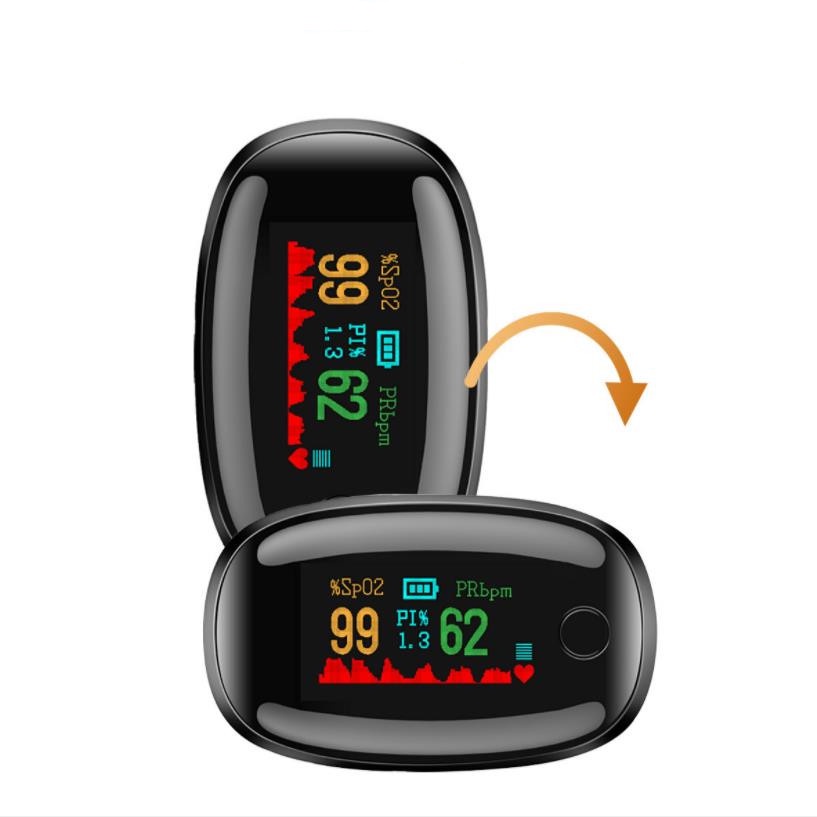 Original USA Chip Pulse Oximeter OLED Blood Oxygen Saturation Meter SPO2 Heart Rate Monitor