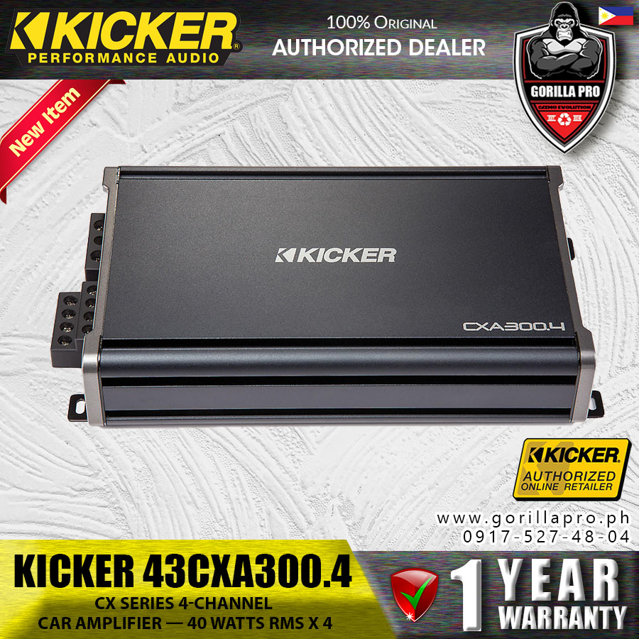 CXA300.4 4x75-Watt Four-Channel Full-Range Amplifier Kicker CXA300.4 43CXA3004