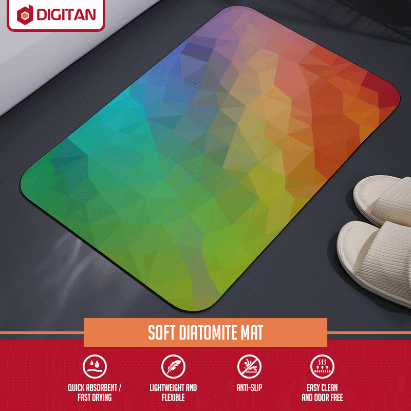 Soft Diatomite Bath Mat Authentic Japanese Quick Dry Fast Absorbent Antislip Anti bacterial mud