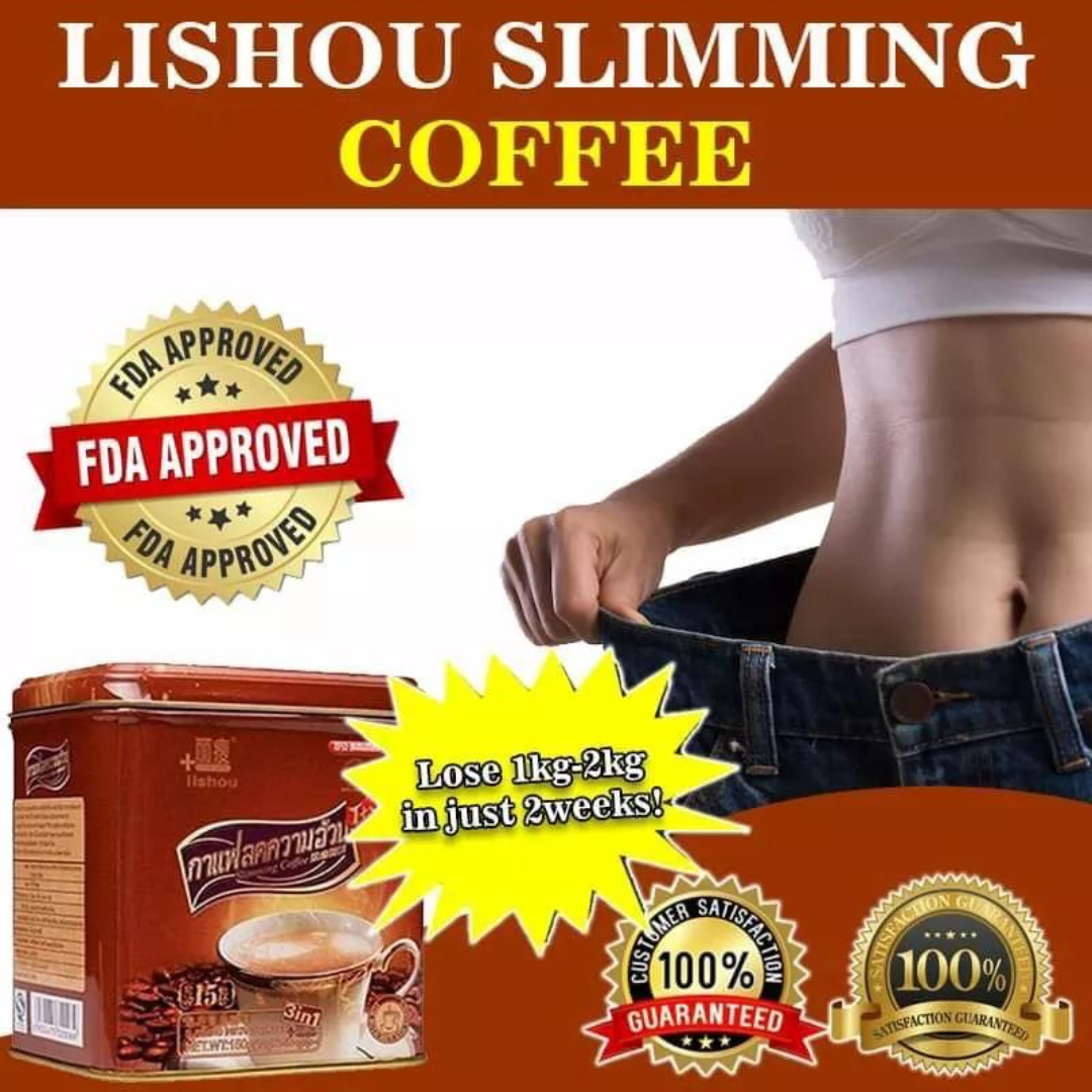 Lishou Authentic Thai Slimming Coffee(15 Sachets/Can) Slimming Beverage ...