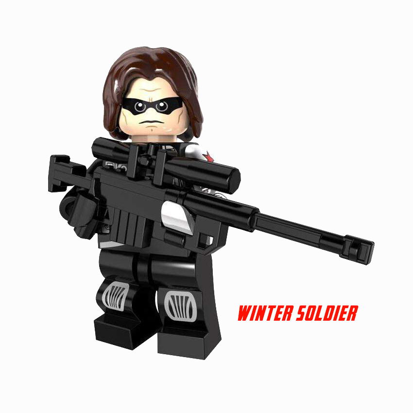 Lego Minifigures The Popular Winter Soldier Civil War Building Blocks With Chrome Arm Lazada Ph