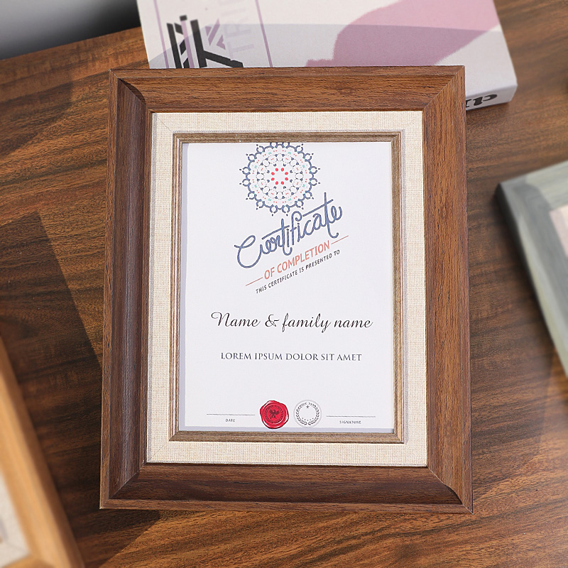 Awards Certificate Holder Business License Frame Honor Wall Hanging