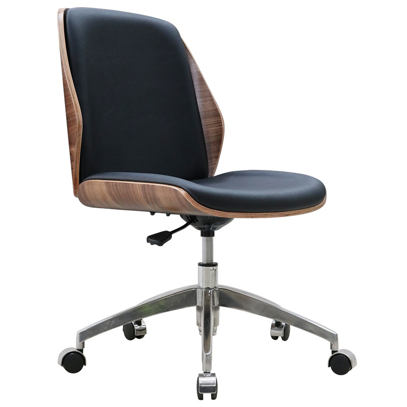 KRUZO MNGR Walnut Design Executive Office Chair (Black) | Lazada PH