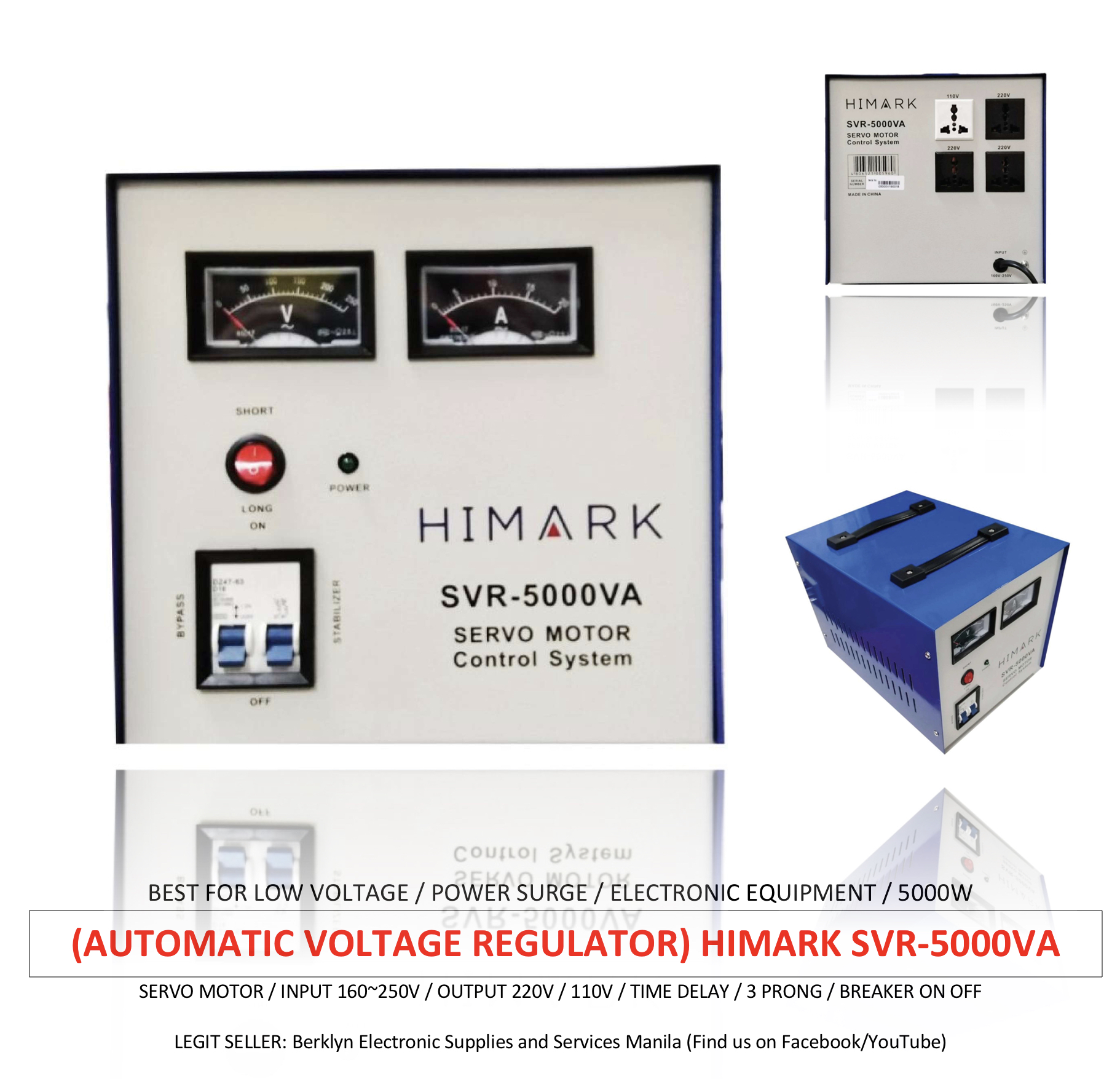 (Automatic Voltage Regulator) Himark SVR5000VA / AVR / Servo Motor