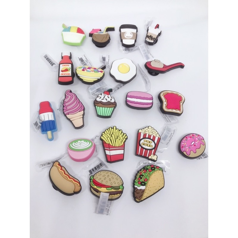 Food jibbitz for crocs original with tag and logo Lazada PH