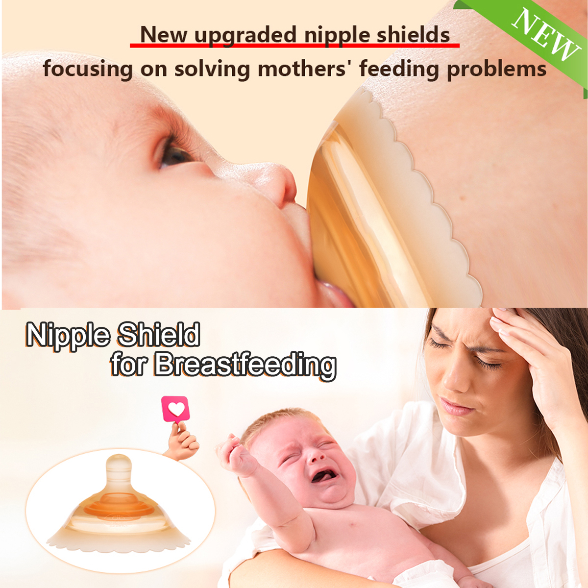 Silicone Nipple Protectors Feeding Mothers Nipple Shields Protection C –