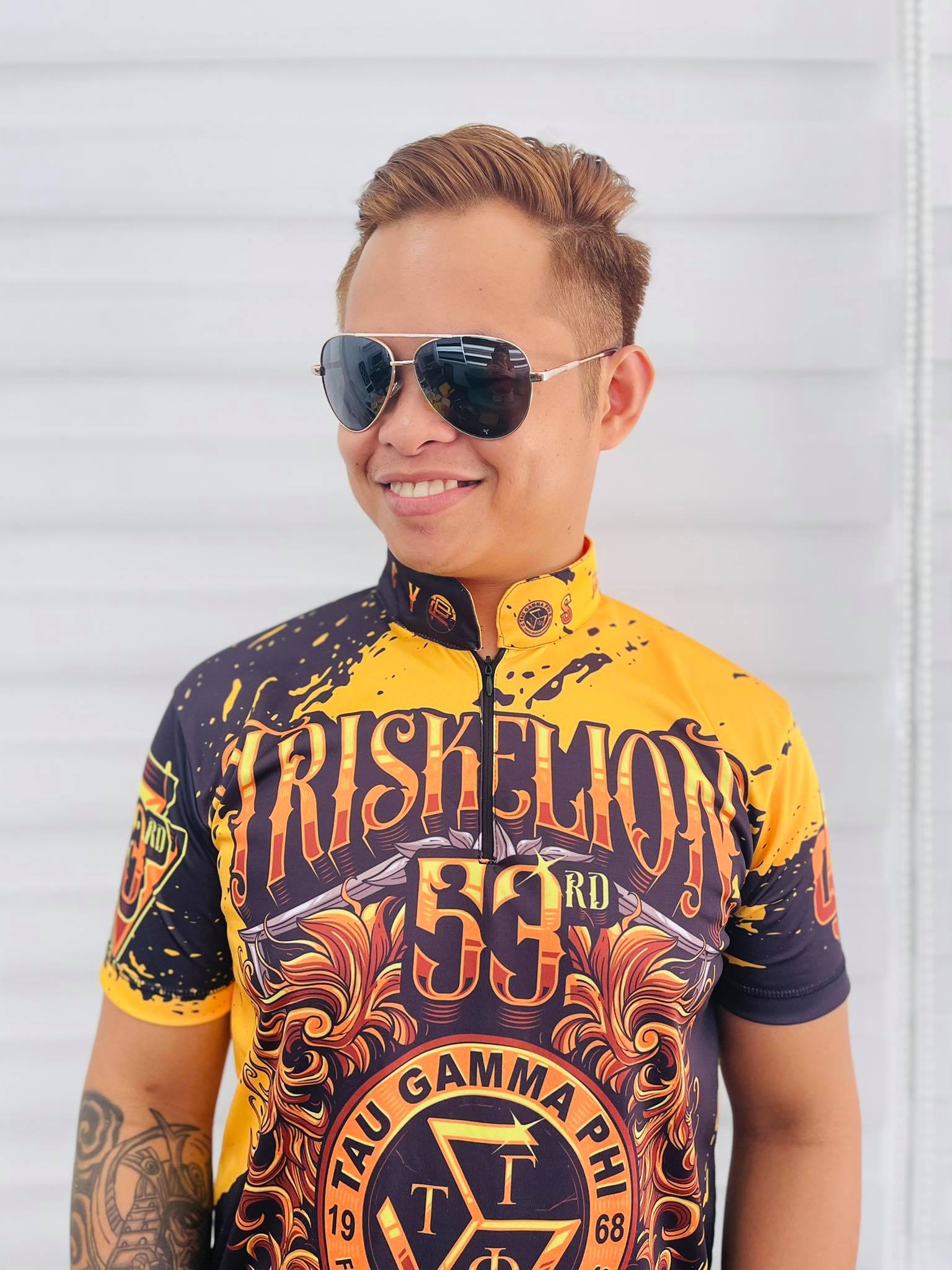 TRISKELION V.1 FULL SUBLIMATION CHINESE COLLAR 53RD ANNIV Tau Gamma