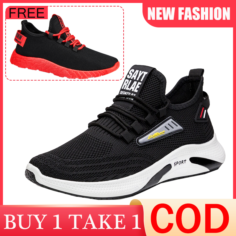 Men's shoes 2021 new black sports casual Outdoor shoes for men canvas safety shoes sapatos pang lalaki fila shoes for men original Trendy student shoes Korean fashion rubber