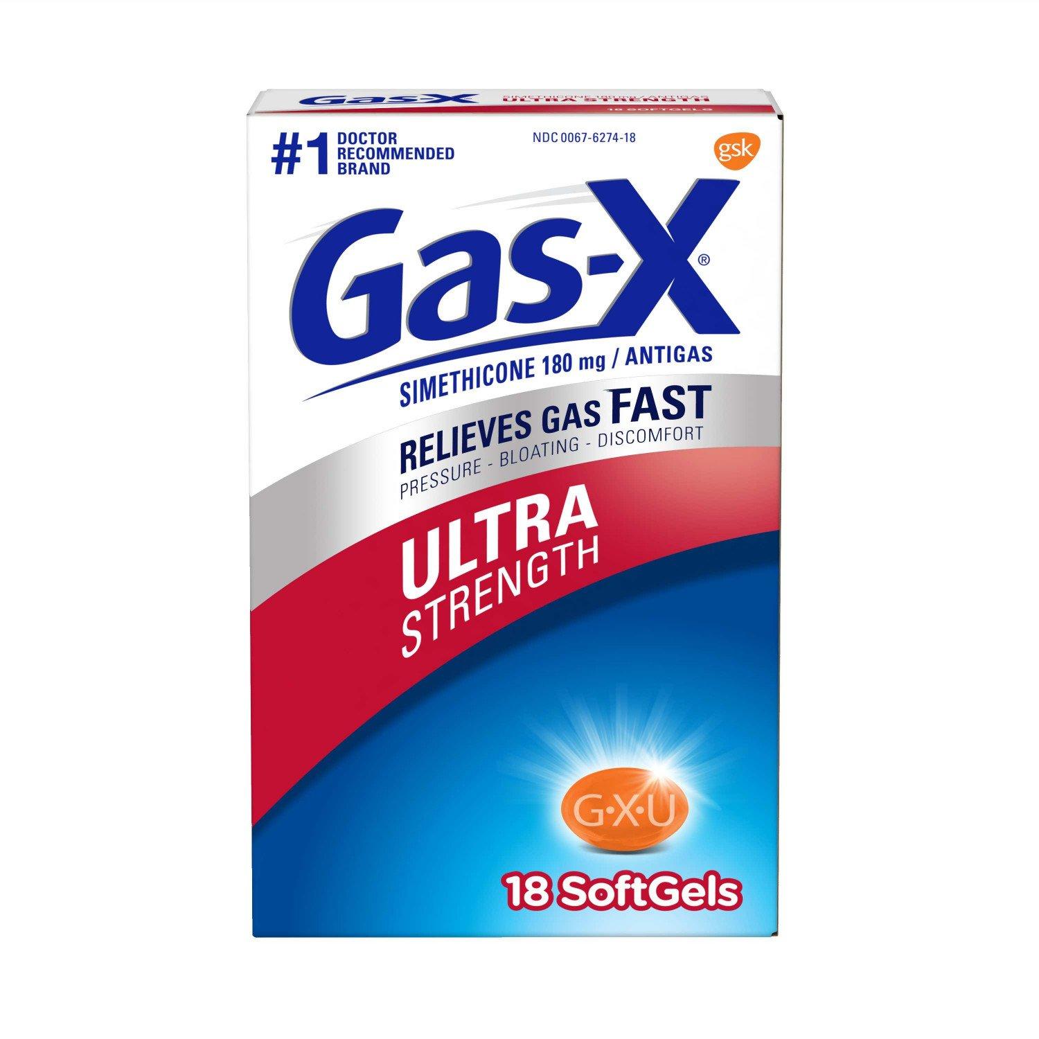 GasX Ultra Strength Softgel for Fast Gas Relief, 18 count Lazada PH