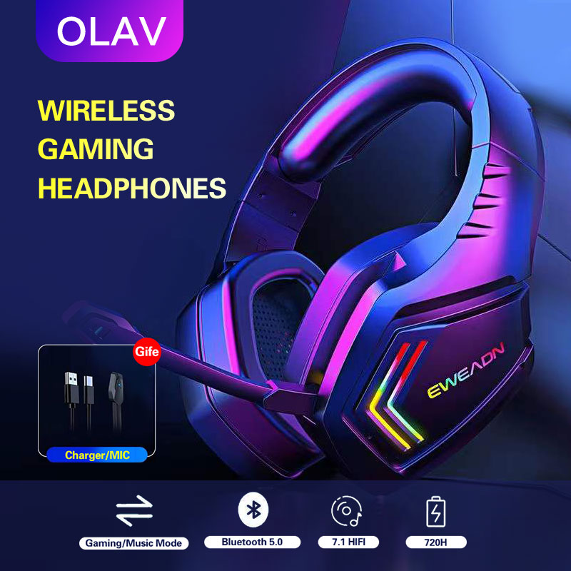 OLAV Wireless Bluetooth 5.0 Headphone TWS 9D Sound Stereo Gaming