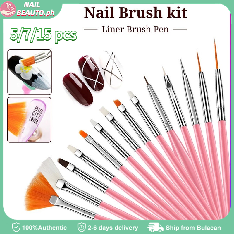 Set Of 15 Nail Art Brushes