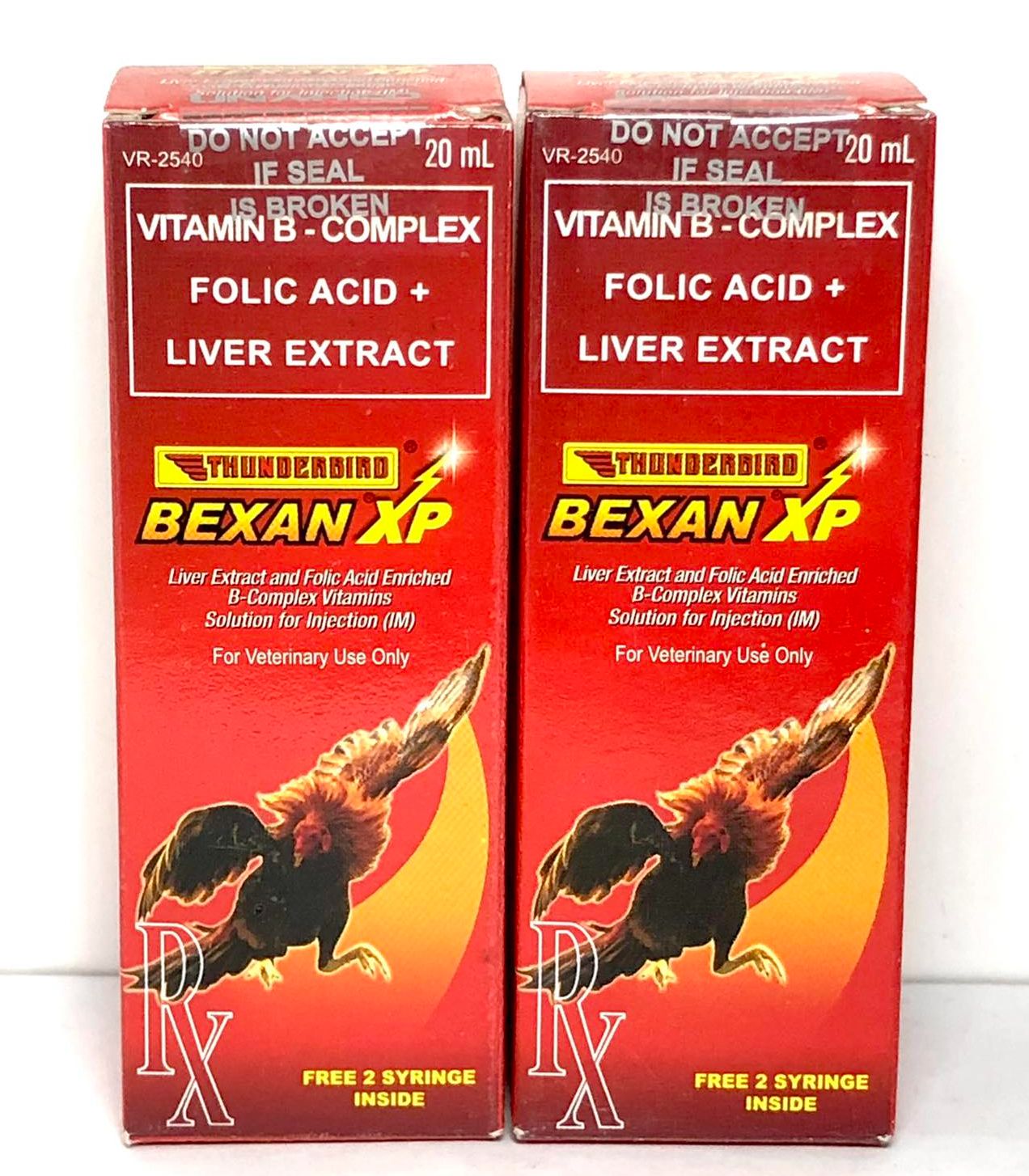 [JWR AGRIVET] 2 BOX BEXAN XP 20ml/ VITAMIN B COMPLEX FOLIC ACID/ LIVER