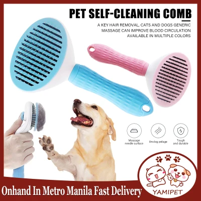 Cat Pet Hair Brush For Fur Dog Shedding Comb Brush Pet Cleaning Grooming Supplies Tool