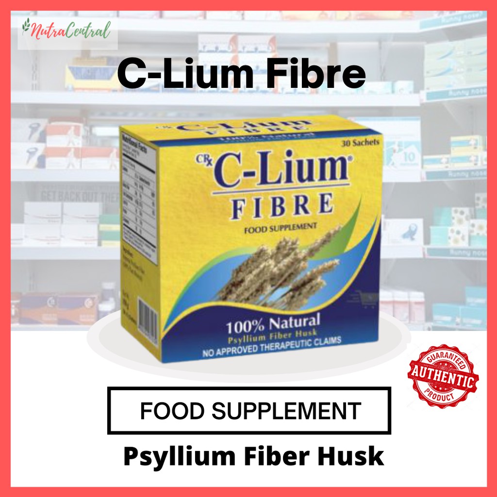 C Lium Psyllium Fibre Husk Sachet 30s Natural Food Fiber Supplement