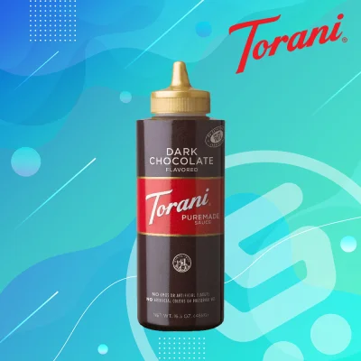 Torani Dark Chocolate Sauce Squeeze Bottle 16oz