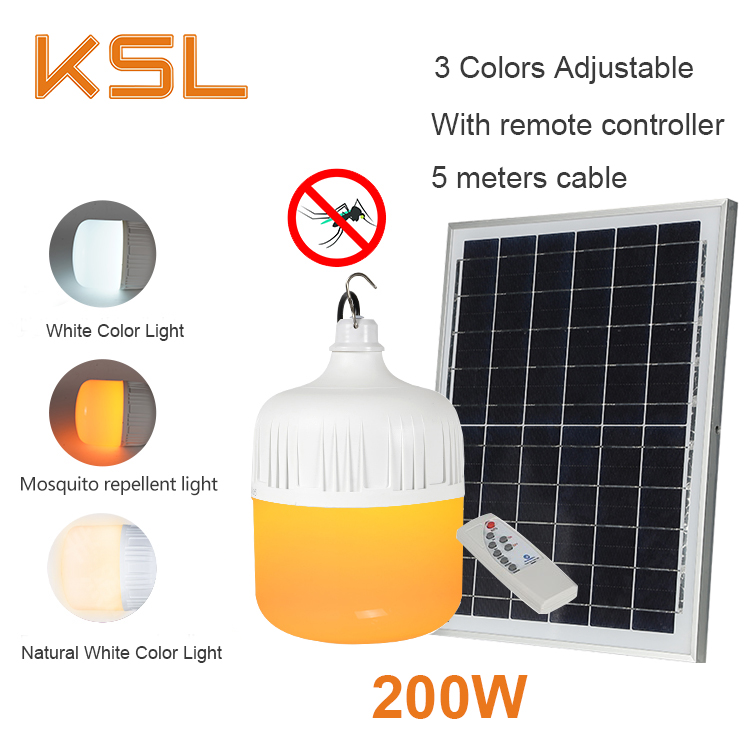 KSL Solar 50W 100W 150W 200W 300W Solar Light Mosquito Repellent Bulbs ...