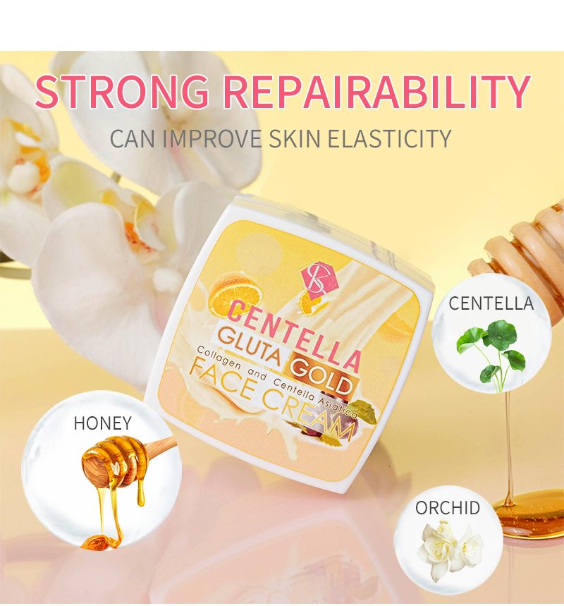 Centella Asiatica gold face cream multieffect repair 10 in 1 whitening