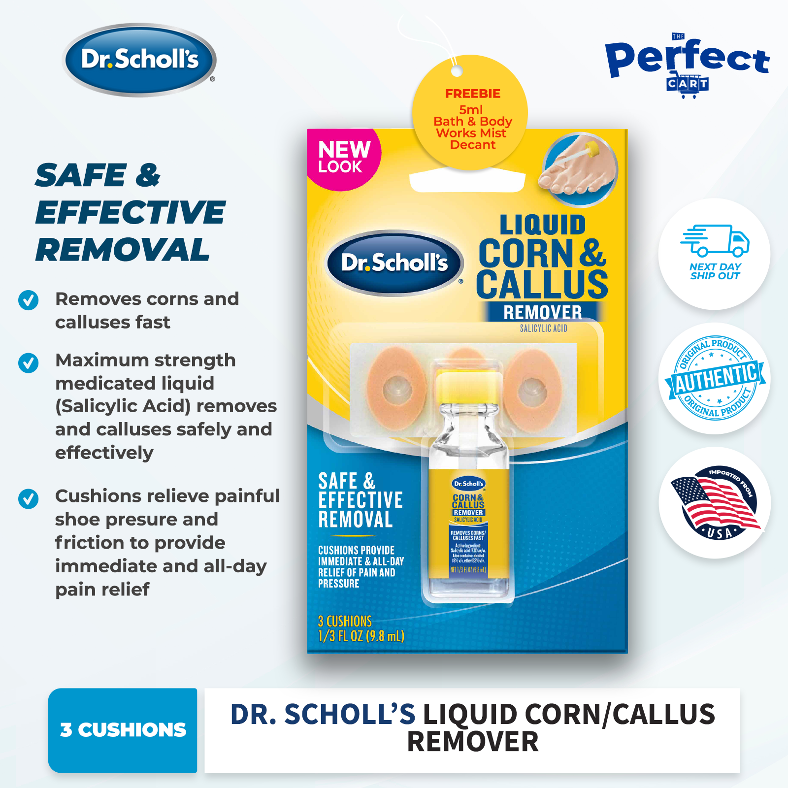 Dr. Scholl's Liquid Corn & Callus Remover 9.8 ml