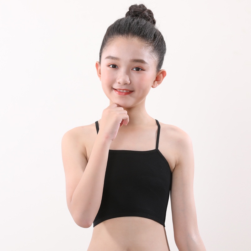 VMQ 8-16 years old girls underwear vest tube top Teens Bra For Girl Kids  bralette tops suspenders students children MV