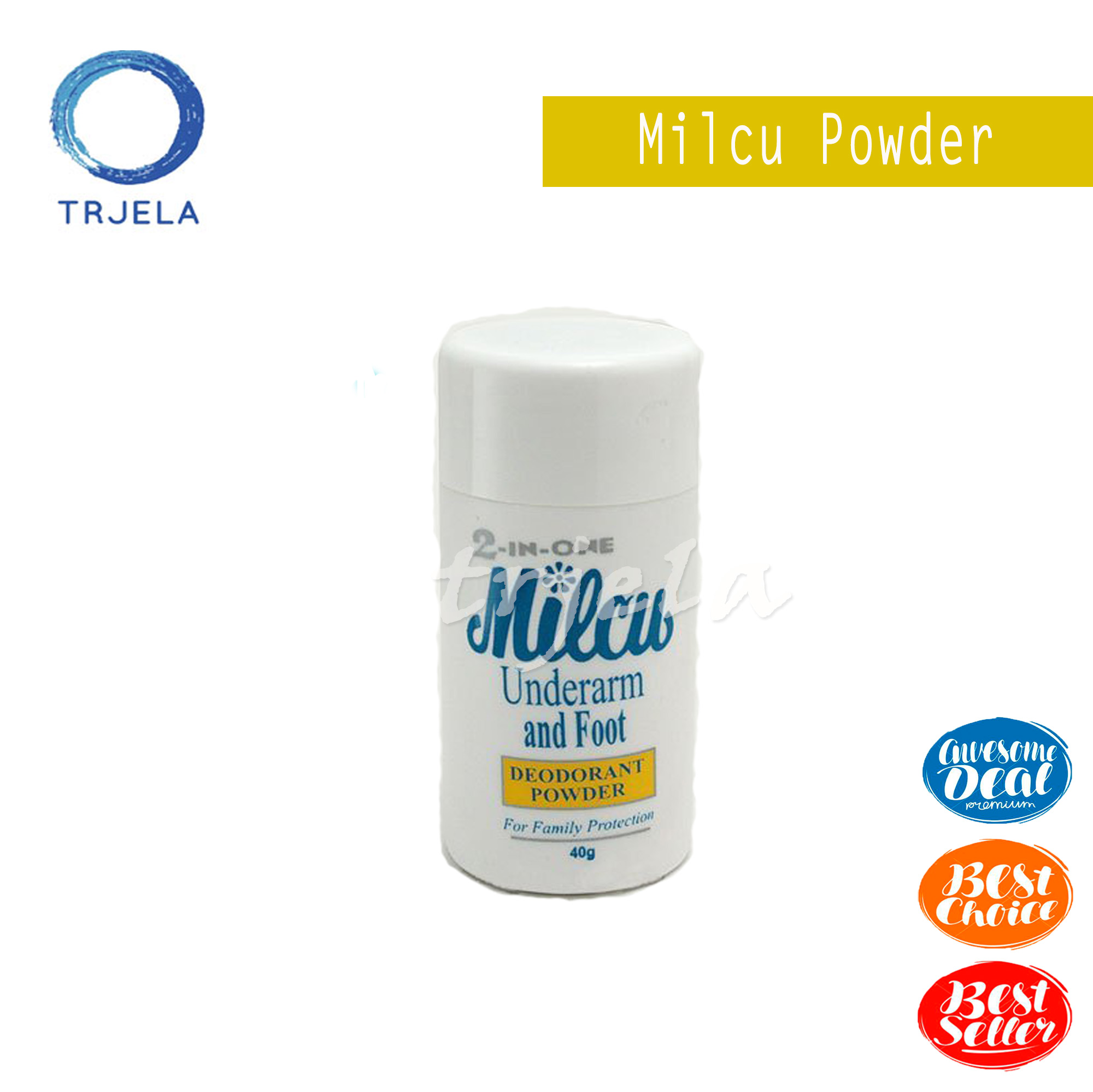 Original Milcu 2inOne Underarm and Foot Deodorant Powder 40g Lazada PH