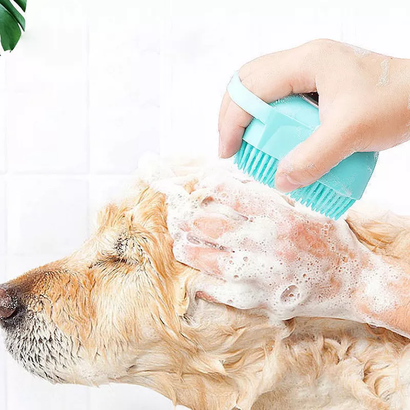 VUNGUARD DOG AND CAT SHOWER BRUSHES , SHAMPOO DISPENSER BRUSHES, AND